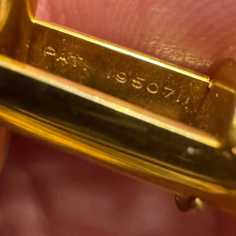 Gold and Black Cufflinks Set